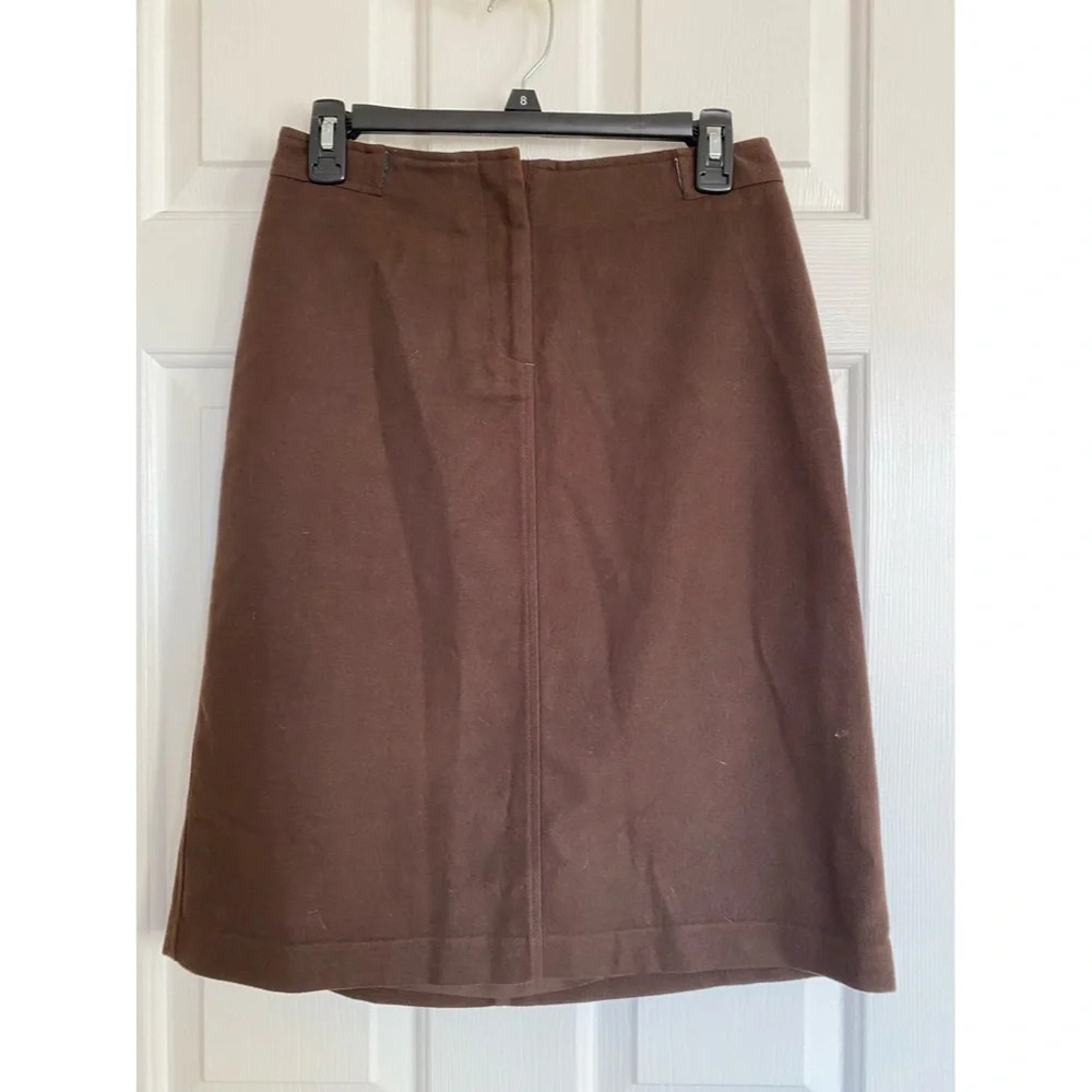The Limited Brown A Line Pencil Skirt